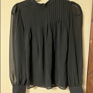 Banana Republic long sleeve blouse; small; NWT; black